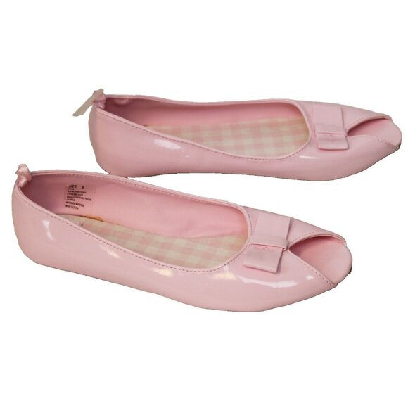 2008 Gymboree Ice Cream Social Easter Pink Patent Leather PU Dress Bow Spring - Picture 4 of 7